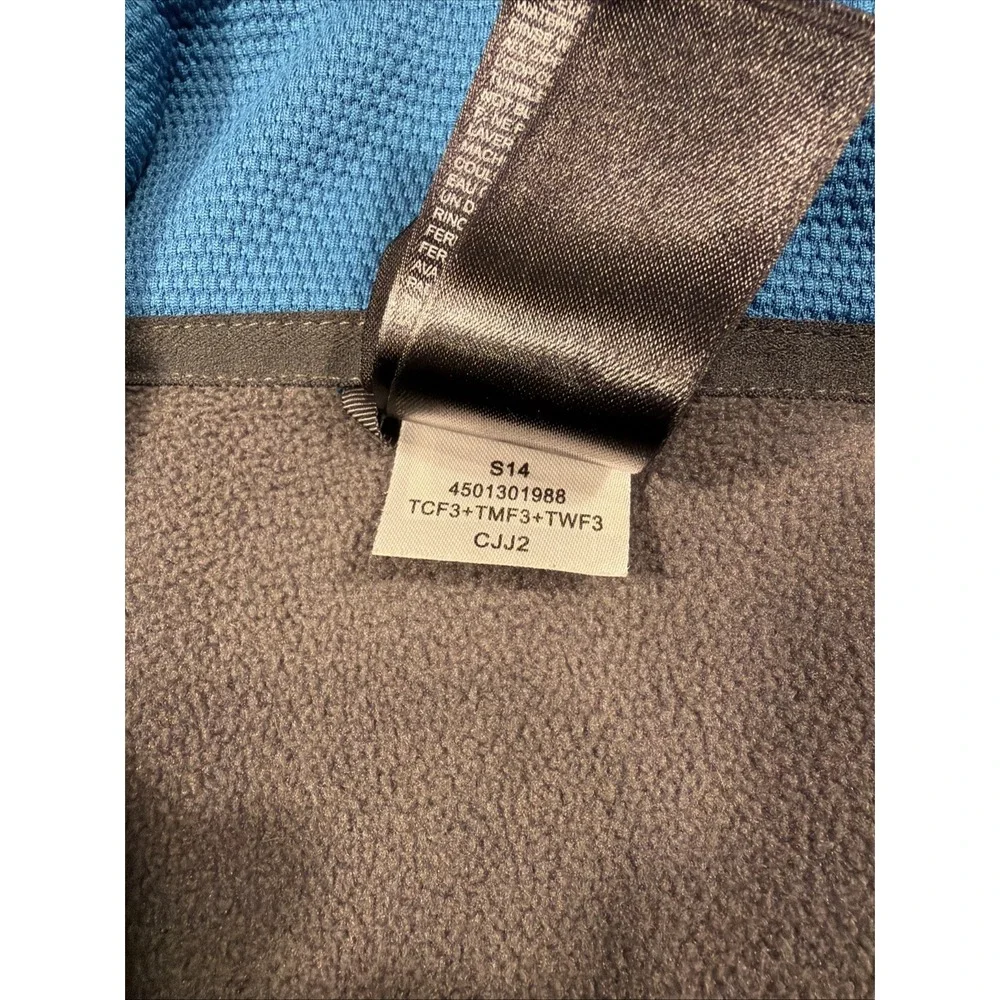 THE NORTH FACE Men's Full‎ Zip Waffle Knit Jacket XXL Teal Thermal CJJ2